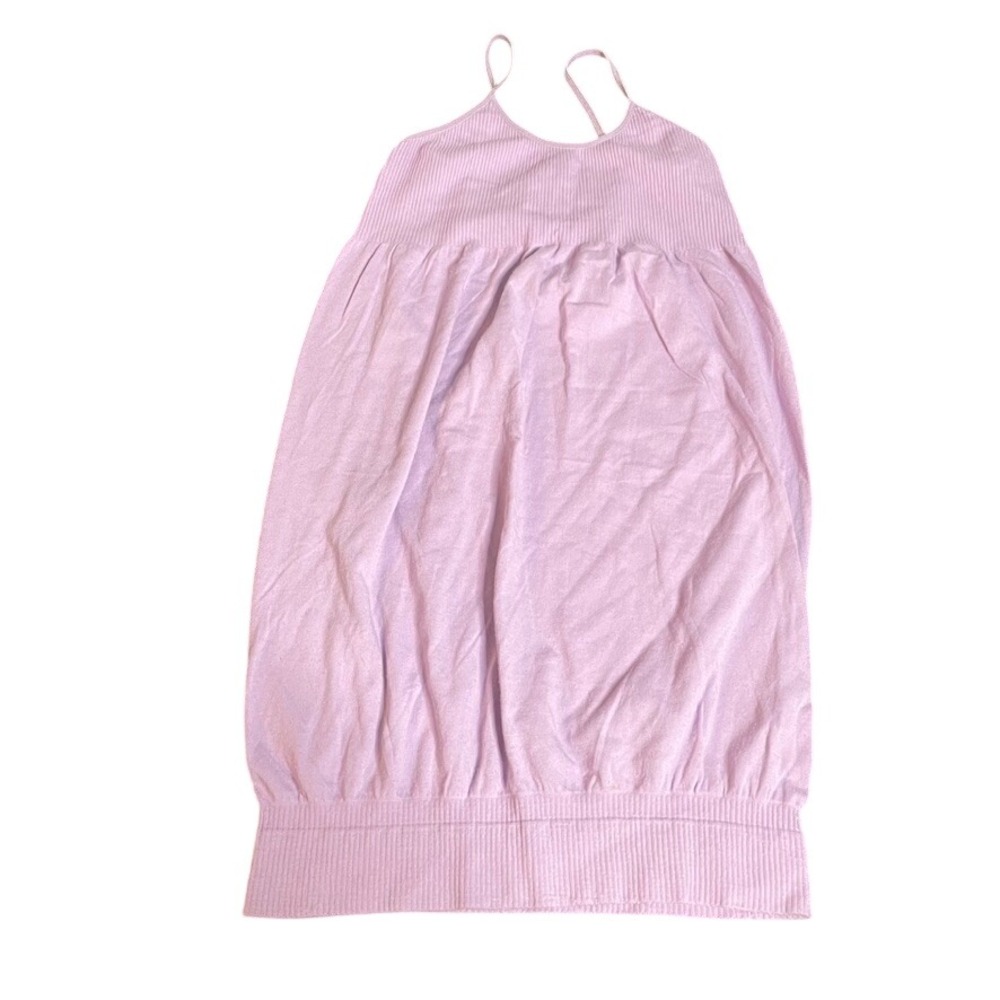 F&F Lilac Purple Ribbed Knit Spaghetti Strap Mini‎ Dress Pastel Soft Girl Womens
